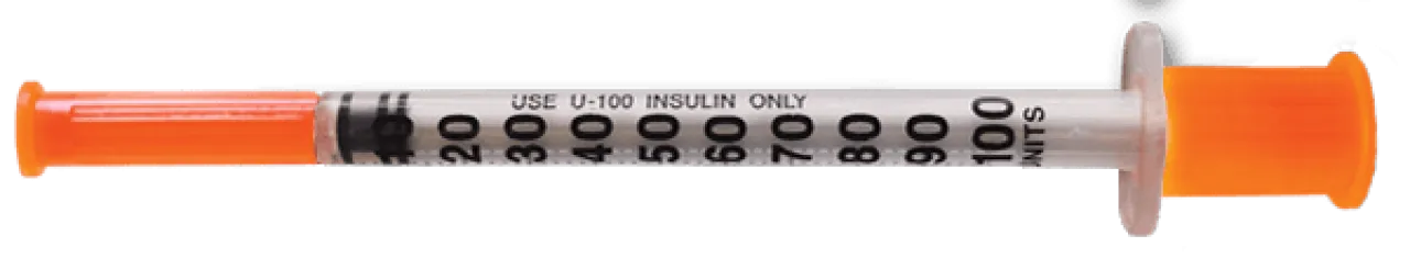 100 units syringe